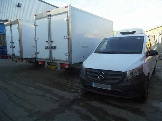 Refrigerated Mercedes-Benz vans