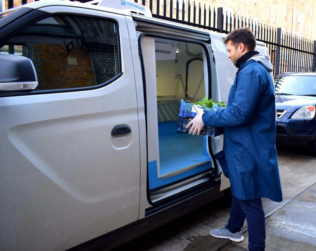 Refrigerated van loading